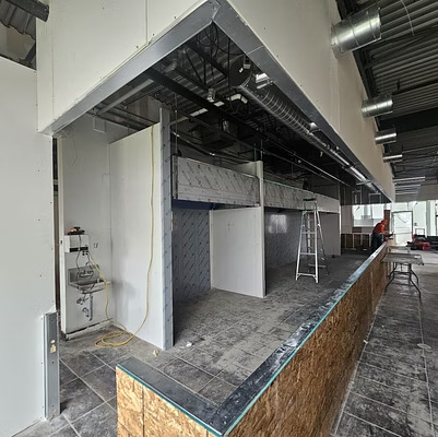 Architectural feature wall and millwork install