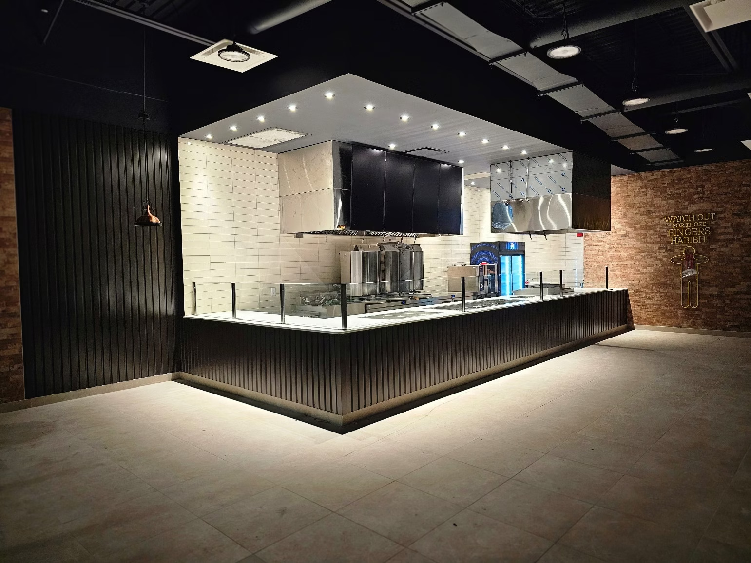 Boustan Fredericton completed counter and commercial kitchen build-out